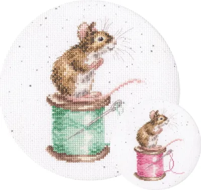 Produktbild von Bothy Threads Kreuzstich Set "Anfange zu Nähen", Zählmuster, XHD114P, Diam. 15cm