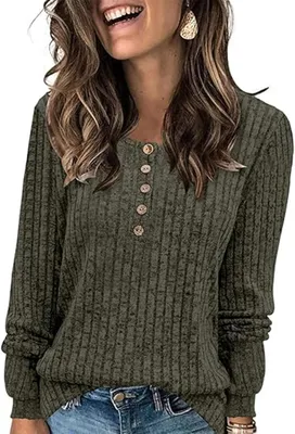 Imagen del producto de Jersey de punto Damen (para mujer), túnica holgada, color verde claro, suave, talla S