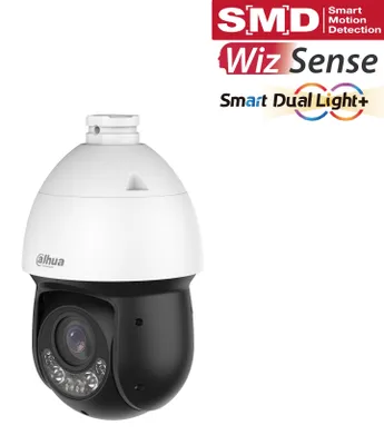 Produktbild von Dahua SD4D825MB-HNR IP PTZ Überwachungskamera 8MP SMD 4.0 PoE 5 – 125 mm Objektiv IP67 weiß
