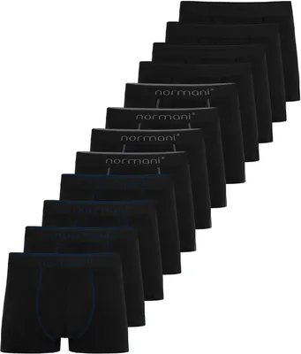 Image de normani : lot de 12 boxers pour hommes en coton