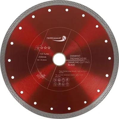 Produktbild von PRODIAMANT Diamanttrennscheibe 250mm für Fliese, Feinsteinzeug F35