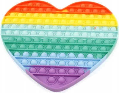 Produktbild von Riesiges Pop It Herz XXL - Fidget Toy Anti-Stress Spielzeug - Push Bubble 30cm Bunt