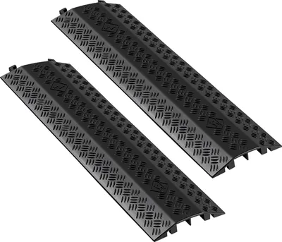 Zdjęcie produktu dla Mostek kablowy VEVOR 975 mm, udźwig 7938 kg/oś, wytrzymałe zabezpieczenie najazdowe z PP, zabezpieczenie przed potknięciem, osłony podłogowe, do obszarów z wysokimi progami, dom, biuro, magazyn, opakowanie 2 szt