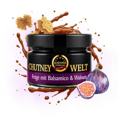 Produktbild von Feigen Chutney mit Balsamico & Walnuss, 120 g