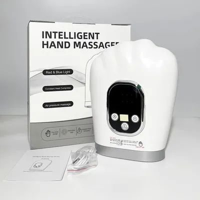 Immagine prodotto di Massaggiatore per le mani, ideale per alleviare dolori e rigidità: offre calore, luce rossa, è silenzioso e sicuro, e funziona senza fili grazie alla sua potente batteria