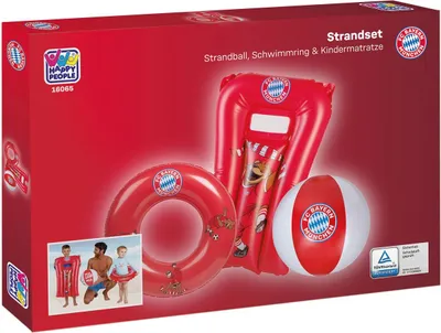 Produktbild von FC Bayern München FCB Strandset bestehend 16061 Strandball rot-weiß
