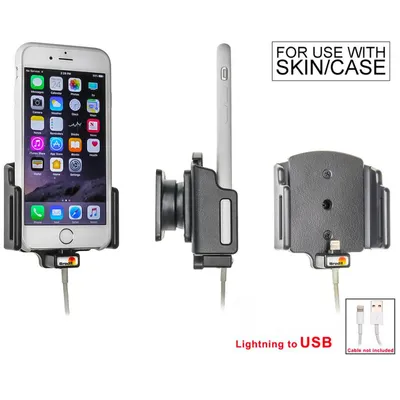 Immagine prodotto di Supporto regolabile Brodit, larghezza 62-77 mm, spessore 2-10 mm, con passacavo per cavo Lightning originale