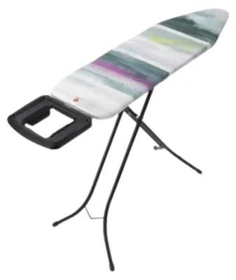 Immagine prodotto di Brabantia Bügelbrett B für Dampfbügeleisen Bügeltisch, Dampfbügelbrett, Metall, Morning Breeze / Black, 124 x 38 cm, 118340