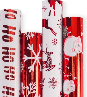 Obrázok produktu pre Vianočný papier RUSPEPA Metallic Christmas 4 rolky 76x305cm