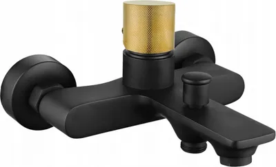 Produktbild von Mexen Royo One Wannenbatterie, Schwarz/Gold - 72231-75