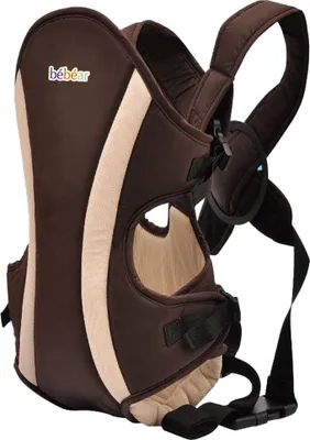 Produktbild von Bébéar Babytrage Baby Tragetasche Rückentrage Bauchtrage Baby Carrier Braun babycarrier unisex Jungen Mädchen