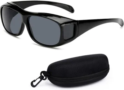 Produktbild von Polarisationssonnenbrille für Brillenträger, mit Aufbewahrungstasche, für Outdoor-Aktivitäten, UV-Schutz