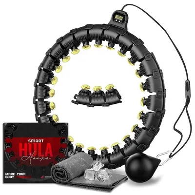 Zdjęcie produktu dla Obręcz do hula hoop dla dorosłych - Obciążona - Masaż - Regulowana 15-27 segmentów