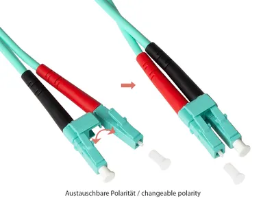 Produktbild von Patchkabel LWL Duplex OM3 (Multimode, 50/125) ST/LC, 10m, Good Connections®