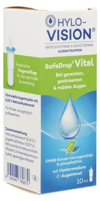 Zdjęcie produktu dla Krople do oczu HYLO-VISION SafeDrop Vital, roztwór 10 ml