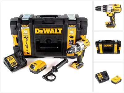 Image de DeWalt DCD 996 M1 Perceuse-visseuse à percussion sans fil 18V 95Nm Brushless + 1x Batterie 4,0Ah + Chargeur rapide + Coffret de transport Toughbox