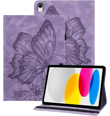 Productafbeelding van Beschermhoes voor iPad 11, Polyurethanleer, voor iPad 10e generatie (2022), 10,9 inch, paars