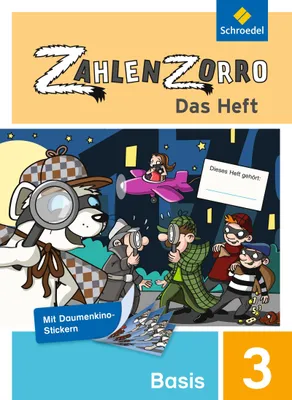Produktbild von Zahlenzorro - Das Heft. Basisheft 3