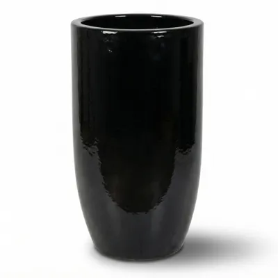 Zdjęcie produktu dla Doniczka ceramiczna Provencelia ATHENA Czarny, Ø31 cm x H70 cm, mrozoodporna
