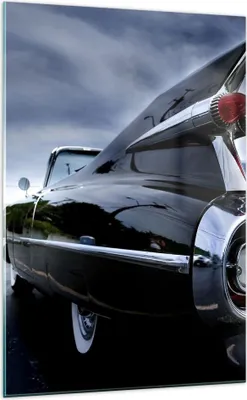Produktbild von Bilder auf glas - Einteilig - Auto Retro Himmel - 70x100cm - Glasbilder - Wandbilder - Bilder - zum Aufhängen bereit - Wanddekoration aus Glas - Glas Bilder - Wandbild auf Glas - GPA70x100-0159
