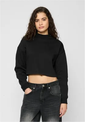Produktbild von TB4560 - Ladies Cropped Oversized Sweat High Neck Crew black XXL