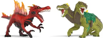 Produktbild von Schleich Eldrador Creatures Feuersaurier vs. Dschungelechse