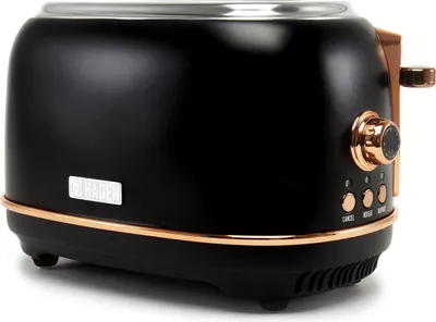 Produktbild von Haden Heritage Black and Copper 2 Scheiben Toaster, schwarz