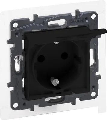Image de Prise Ip44 Avec Obturateur Bornes Spyr Noir