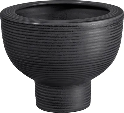 Zdjęcie produktu dla ASA Übertopf auf Fuß, black MIDORO D. 20 cm, H. 15,5 cm