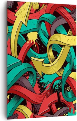 Produktbild von Bild auf Leinwand - Leinwandbild - Einteilig - Abstraktion modern - 80x120cm - Wand Bild - Wanddeko - Wandbilder - Leinwanddruck - Wanddekoration - Leinwand bilder - Wandbild - PA80x120-3505