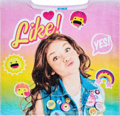 Produktbild von Soy Luna Mädchen Bade Poncho ohne Mütze Rosa, aus 100% Baumwolle