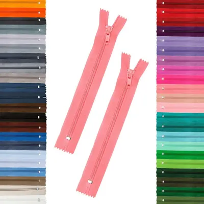 Produktbild von 2 Reißverschlüsse 5mm spiral, 16cm, unteilbar, Autolock, Farbe frei wählbar, Farbe:513 mittelrosa