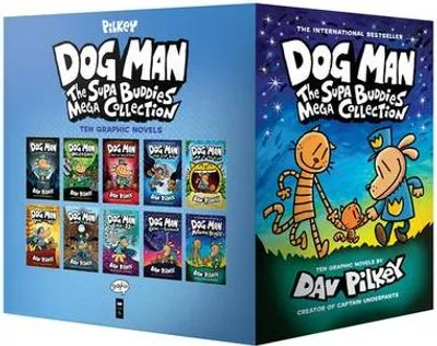 Image de Coffret - Dog Man : La Méga Collection des Supa Buddies : Par le créateur de Captain Underpants (Dog Man #1-10 Box Set)