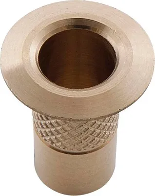 Produktbild von Bodenbüchse ohne Kugelverschluss für Rundstangen bis ø 10 mm, Messing blank