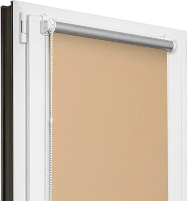 Produktbild von Estika Verdunklungsrollo ohne bohren - 95 x 150 cm - Beige - Thermorollo