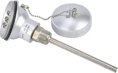 Image de Capteur de température Pt100 avec tube en acier inoxydable et thermocouple, longueur 200 mm