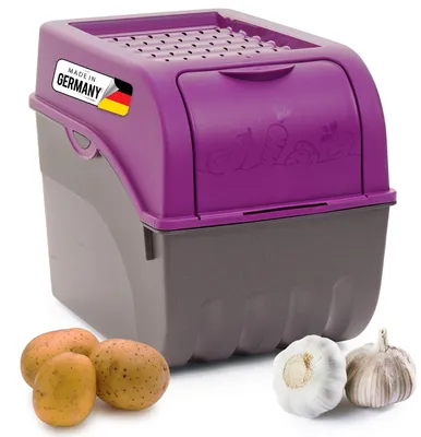 Produktbild von Novaliv Gemüseboxen Kartoffelboxen Vorratsbehälter 3,5l bis 9l (Lila, 1x 9l)