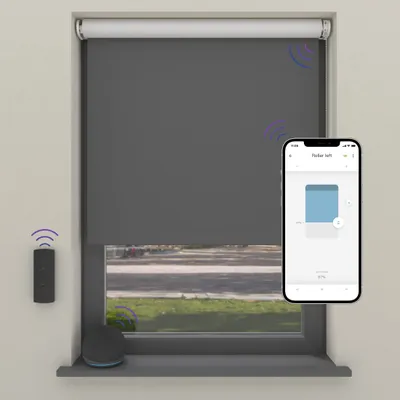 Produktbild von Cocoon Home Elektrisches Rollo für Smart Home 60x190 - Verdunkelnd - Ton