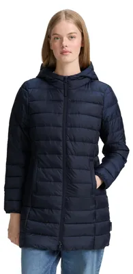 Produktbild von TOM TAILOR Denim Damen Lightweight Steppmantel mit Kapuze