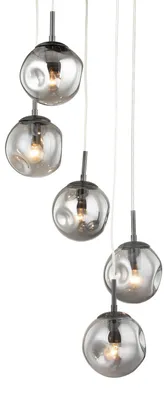 Produktbild von home24 Pendelleuchte - Glas / Eisen - 5-flammig