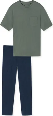 Produktbild von Schiesser Schlafanzug lang kurzarm jade 48