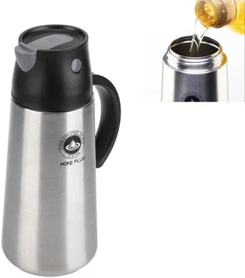 Immagine prodotto di Distributore di olio in acciaio inossidabile, capacità 750 ml - Contenitore per la cucina