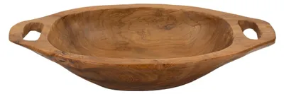 Obrázok produktu pre Dekoratívna miska Wan od Mauro Ferretti, hnedá, 37 x 26,5 x 7 cm