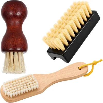 Produktbild von 3-teiliges Set aus Pilzbürste, Gemüsebürste mit Naturborsten und Küchenpinsel