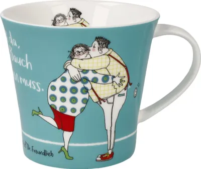Immagine prodotto di Goebel Coffee-/Tea Mug Barbara Freundlieb - Zuhause, Fine Bone China, Bunt, 350 ml, 27001471