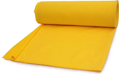 Obrázok produktu pre Francúzske froté, bavlnená mikinová látka, žltá 50 x 185 cm