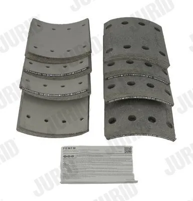 Produktbild von JURID Bremsbelagsatz Trommelbremse 1957494040 Hinten 17mm 145mm 200mm Schachtel 6,8kg