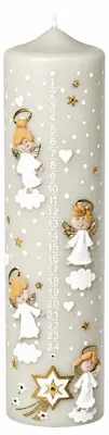 Produktbild von Adventskerze, Adventskalenderkerze 1 - 24, 30 x 7 cm