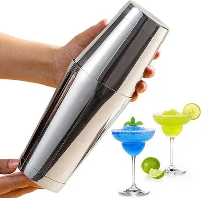 Produktbild von Famanu Cocktail Shaker Set 2-teilig - Edelstahl - 700 ml & 600 ml