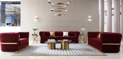 Produktbild von Couchtisch Rund Luxus Wohnzimmer Tisch Couchtisch Design Tische Style Möbel 2tlg